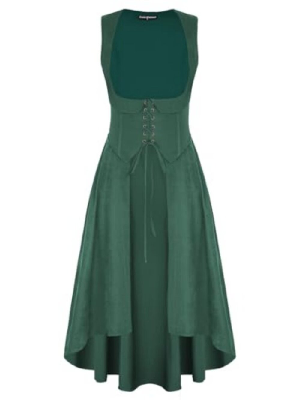 Renaissance Underbust Dress Lace-Up High Low Sleeveless Costume